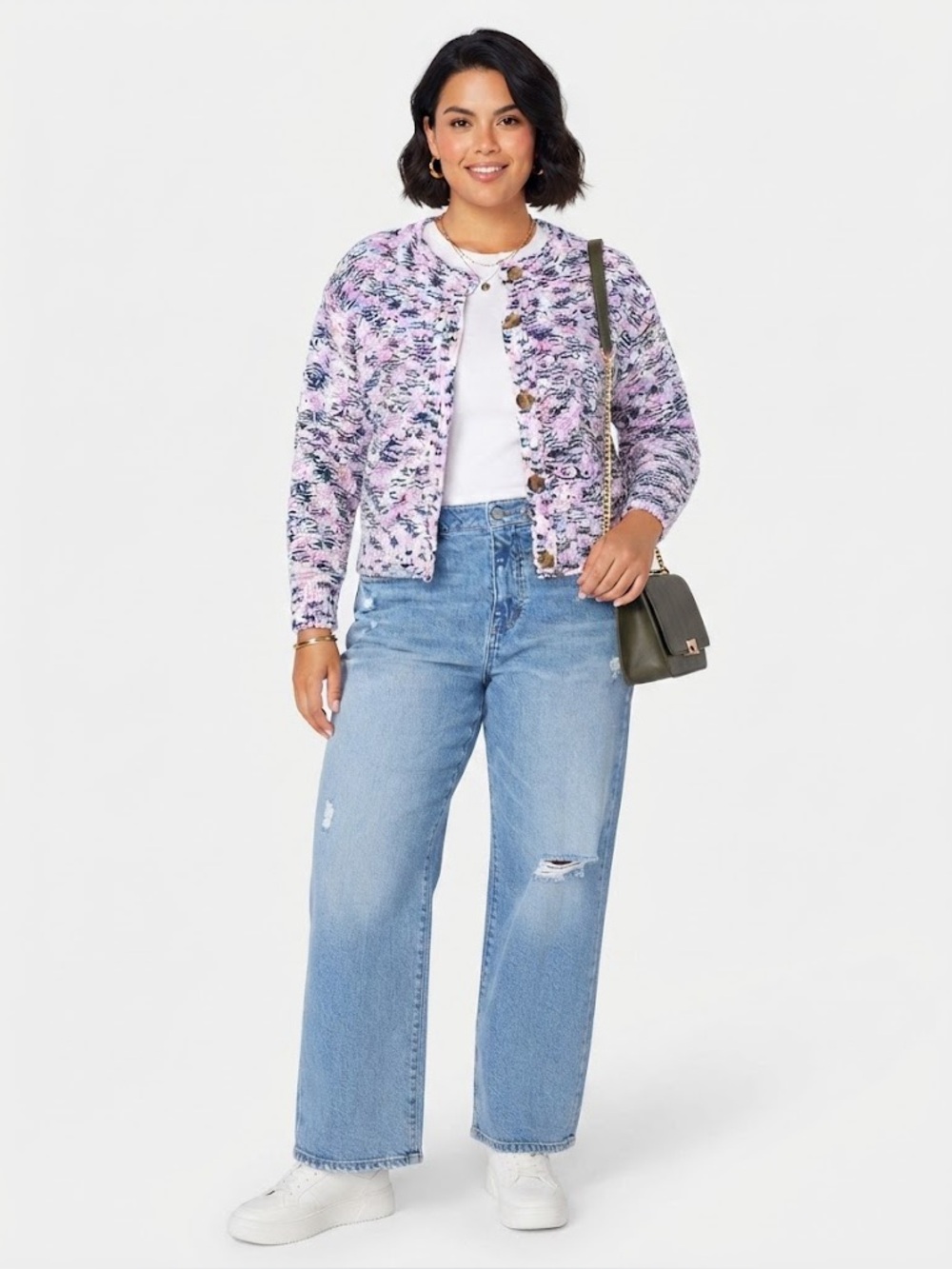 Celebrity Pink Multicolor Cardigan